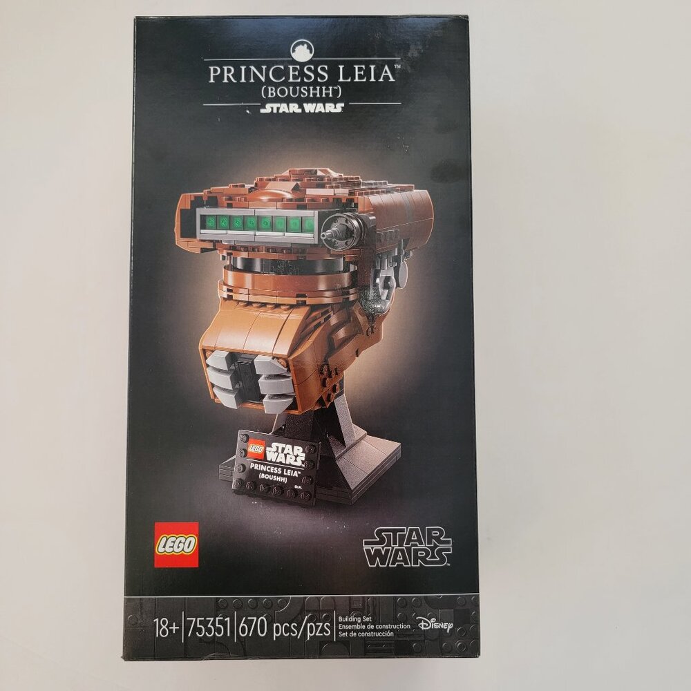 LEGO 75351 Star Wars Princess Leia (Boushh) Helmet, New sealed, Excellent box